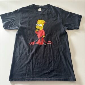 The Simpsons Bart Simpson Devil Graphic T-Shirt Matt Groening Tee